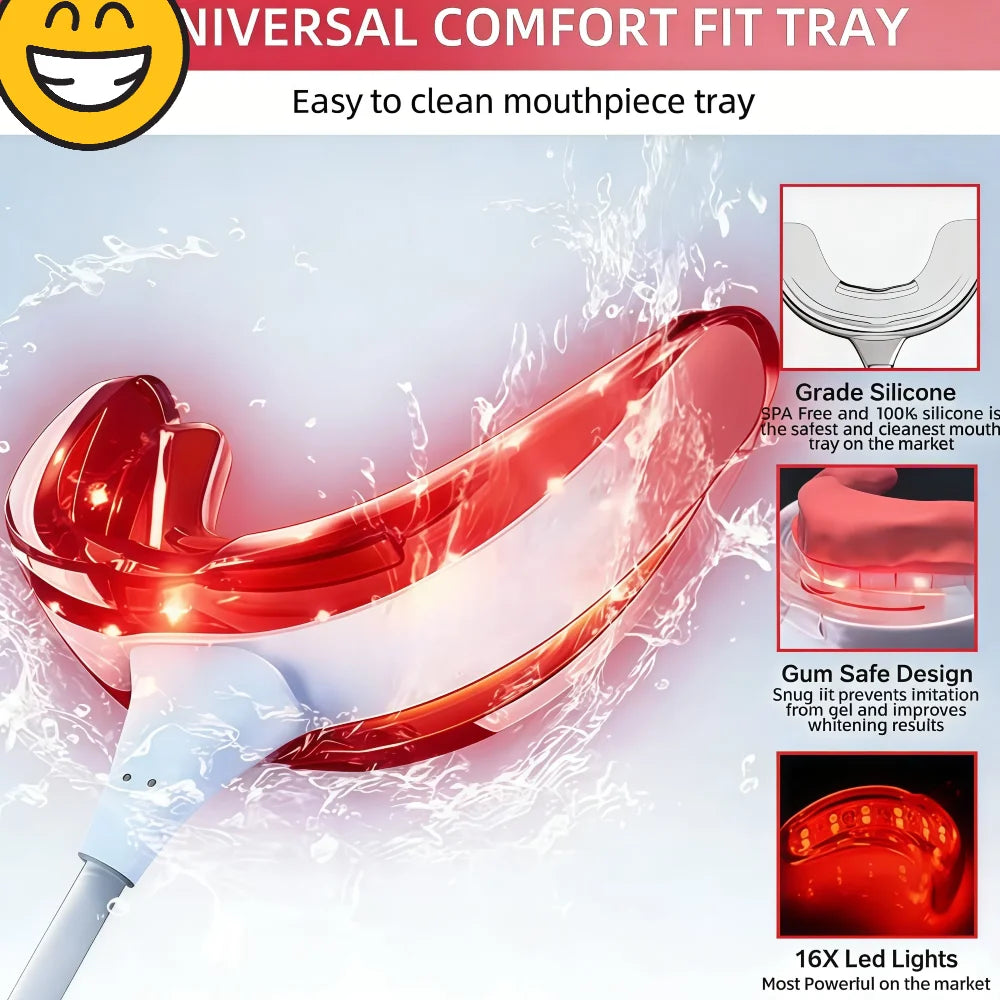Portable Red Light Therapy Device for Oral Health and Pain Relief