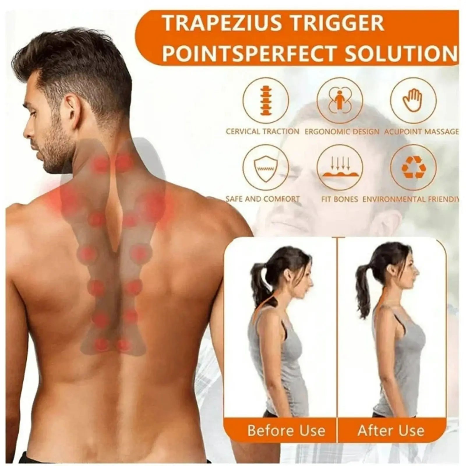 Neck and Shoulder Traction Massage Stretcher - 10
