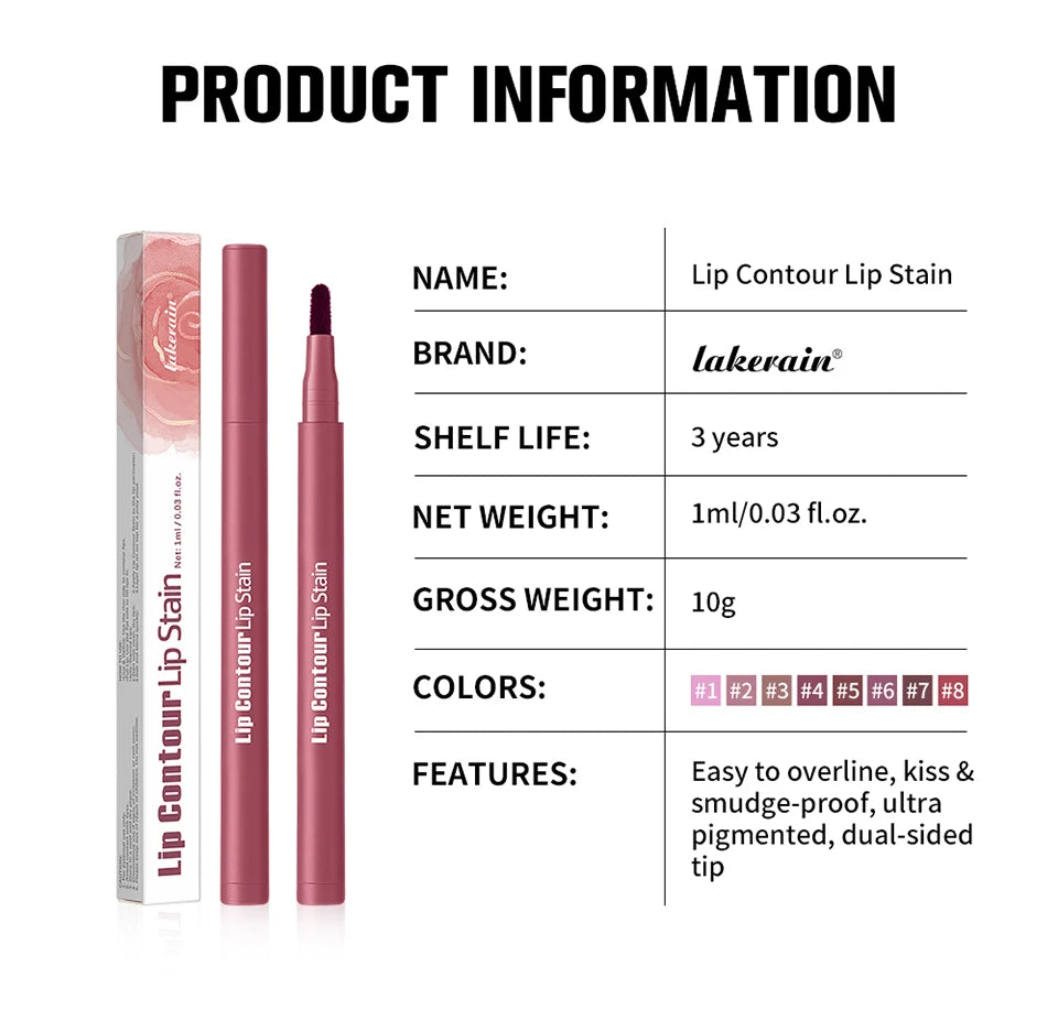 Dual-Sided Long-Lasting Lip Contour & Fill Stain - 16