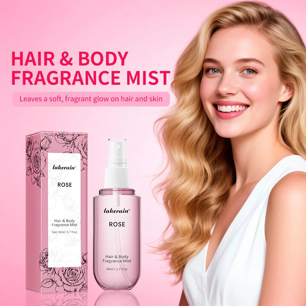 Long-Lasting Vanilla and Rose Hair and Body Fragrance Mist - 3