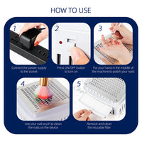 2-in-1 Powerful Nail Dust Collector and Manicure Vacuum