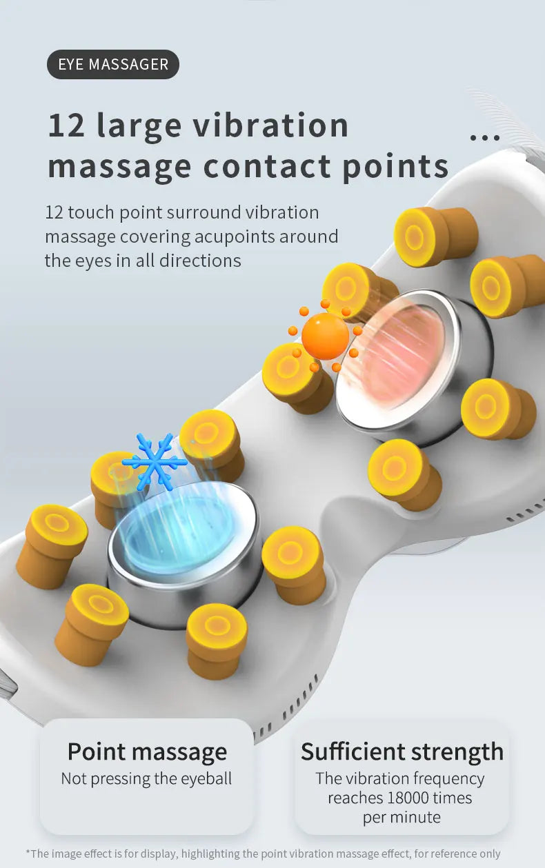Heated and Cooling Eye Massager for Eye Strain - 10