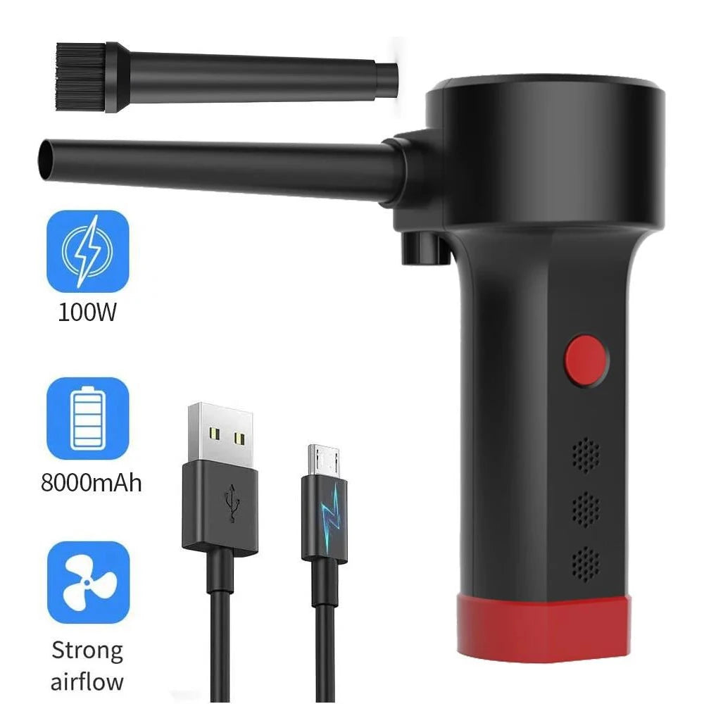 Cordless Electric Air Duster for Electronics and Keyboards - 7