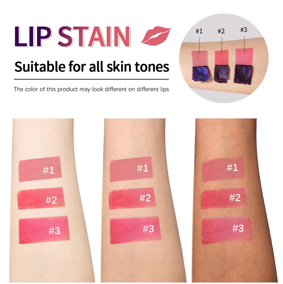 Waterproof Peel-Off Matte Lip Stain - 12