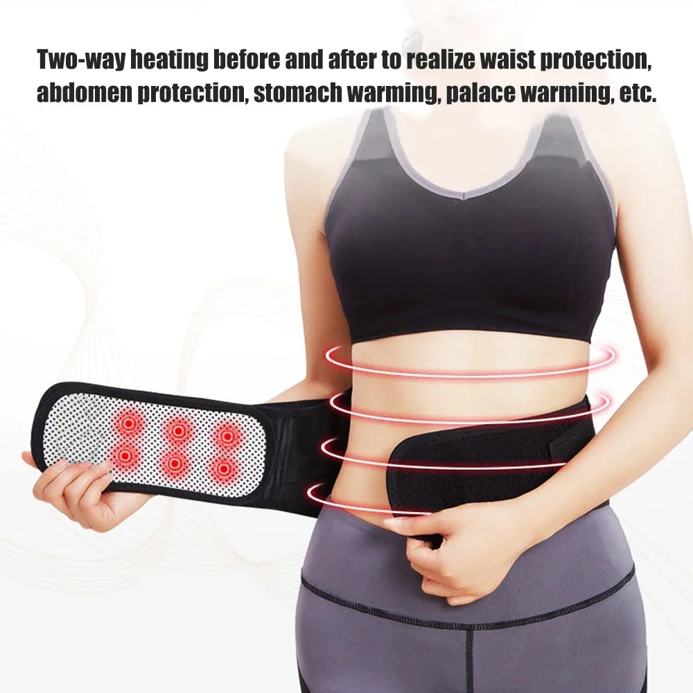 Self-Heating Magnetic Lumbar Support Belt for Back Pain Relief - 11
