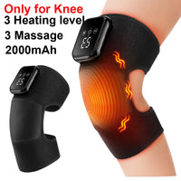 Heated Vibrating Knee Massager for Joint Pain Relief