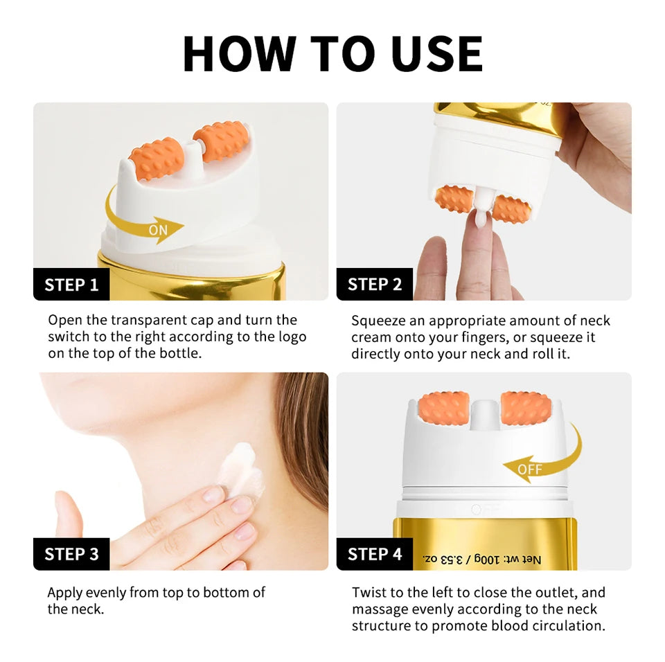 Firming and Lifting Neck Cream with Roller Applicator - 15