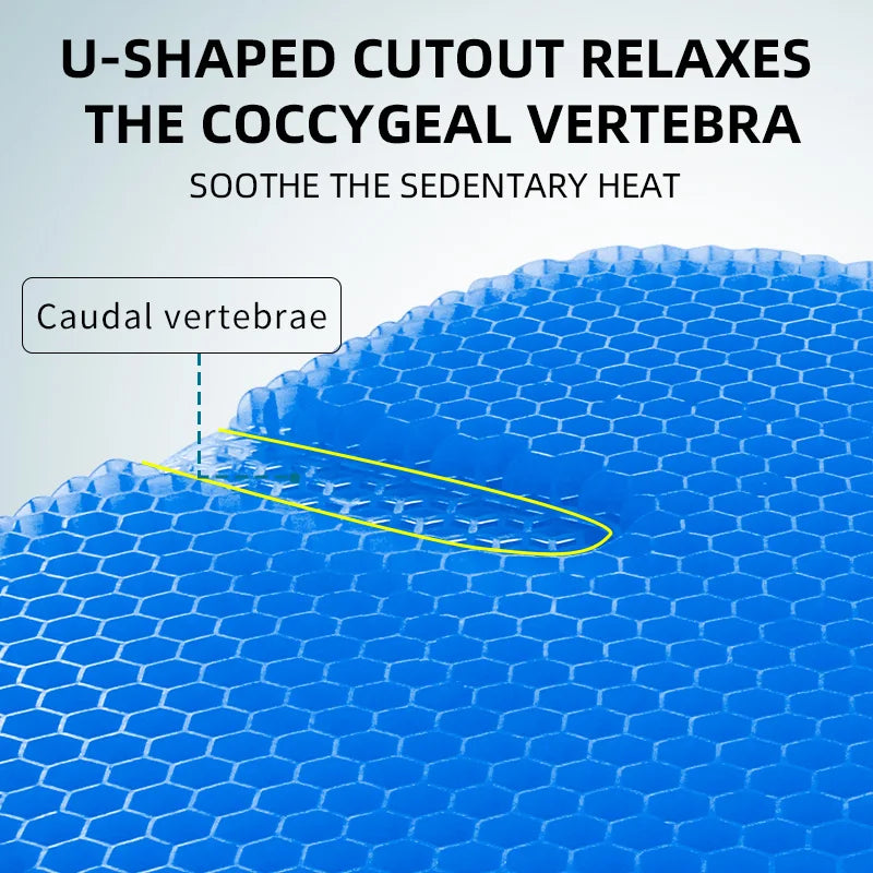 Honeycomb Gel Orthopedic Seat Cushion for Pressure Relief - 3
