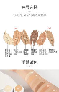 Full Coverage Camouflage Concealer Cream for Dark Circles and Spots