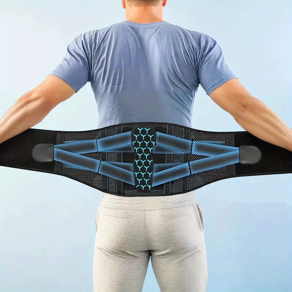 Adjustable Lumbar Support Brace for Lower Back Pain Relief - 6