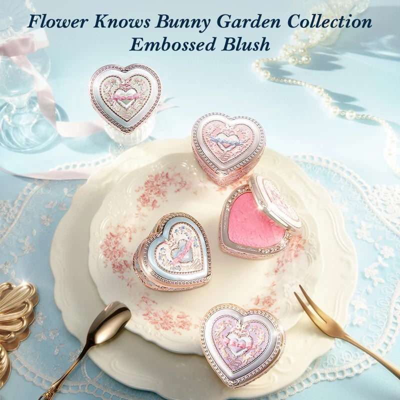 Embossed Bunny Garden Matte Face Blusher - 4