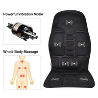 Full-Body Heated Vibration Massage Chair Cushion