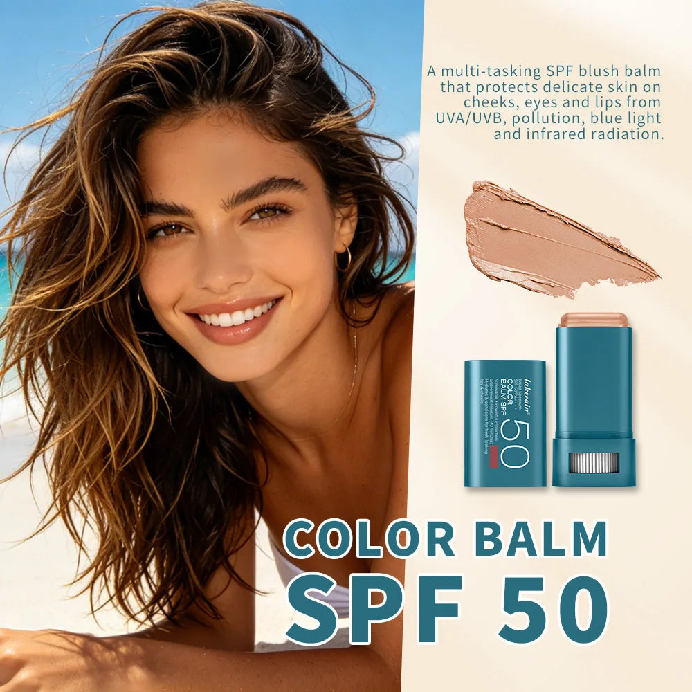 SPF 50 Hydrating Tinted Blush Balm Stick - 2