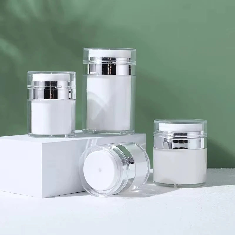 Refillable Airless Pump Jar for Skincare Lotions and Creams - 5
