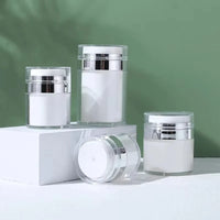 Refillable Airless Pump Jar for Skincare Lotions and Creams