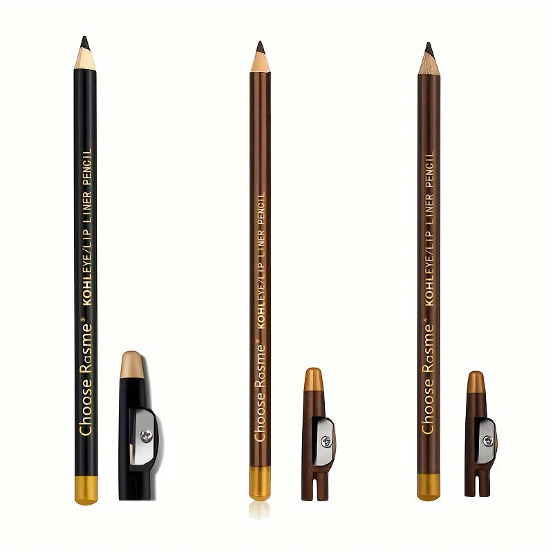 3-Piece Waterproof Eyebrow and Lip Pencil Set - 7