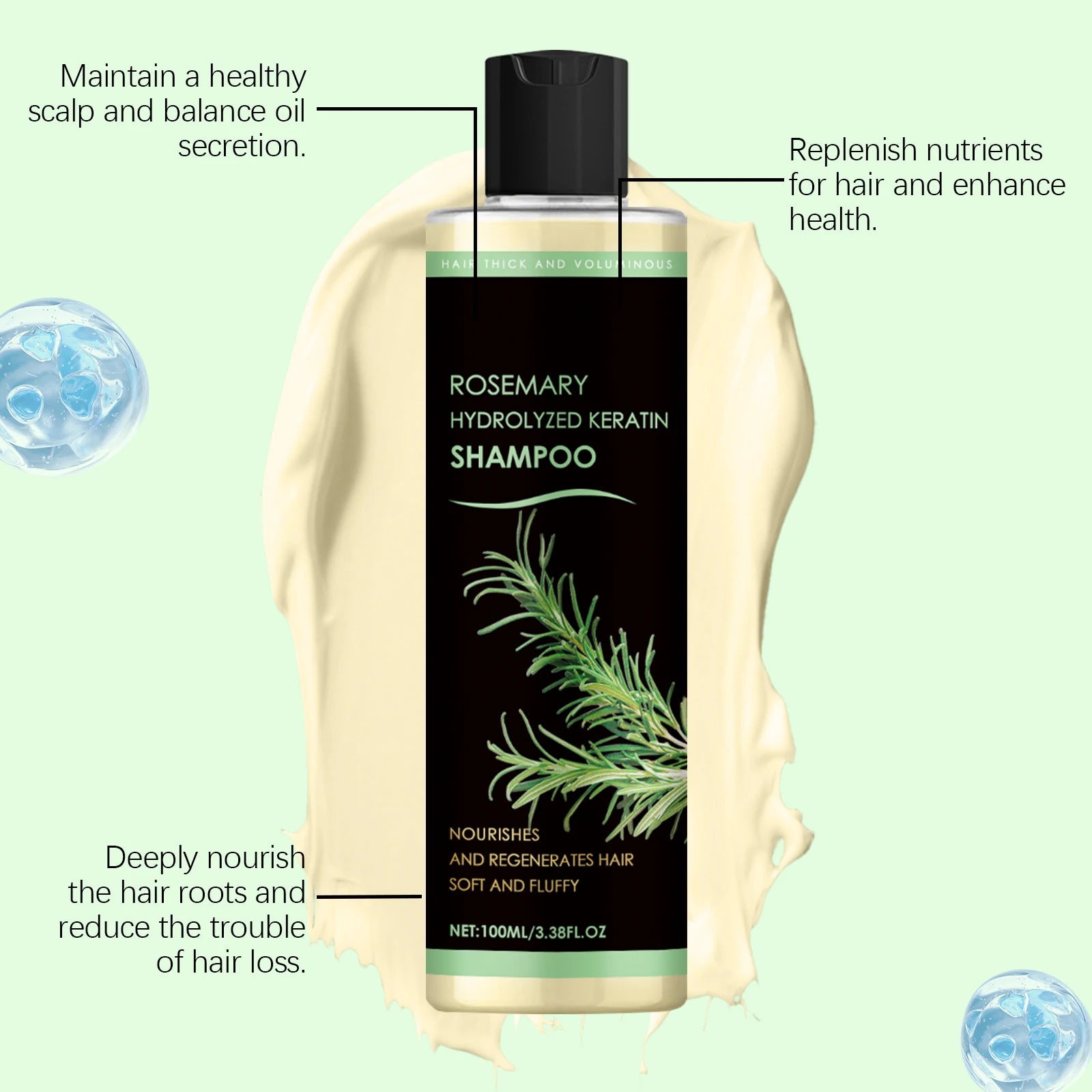 Rosemary Strengthening Shampoo for Hair Growth and Scalp Health - 4