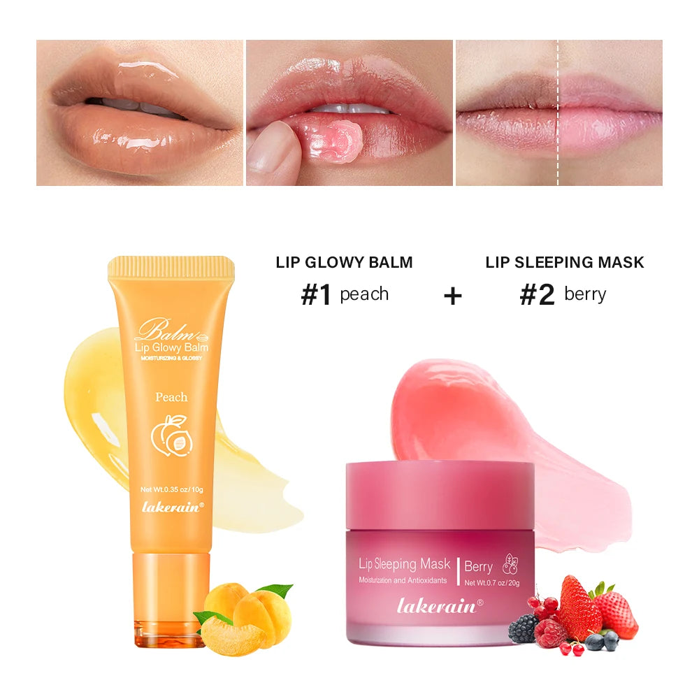 Moisturizing Lip Balm and Sleeping Mask Set for Hydrated Lips - 38