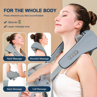 Wireless Shiatsu Neck and Shoulder Massage Shawl