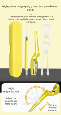 LED Illuminated Ear Wax Removal Tool Kit