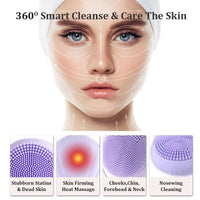 Sonic Electric Facial Cleansing & Anti-Aging Massage Brush