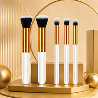 5-Piece Professional Makeup Brush Set for Flawless Application