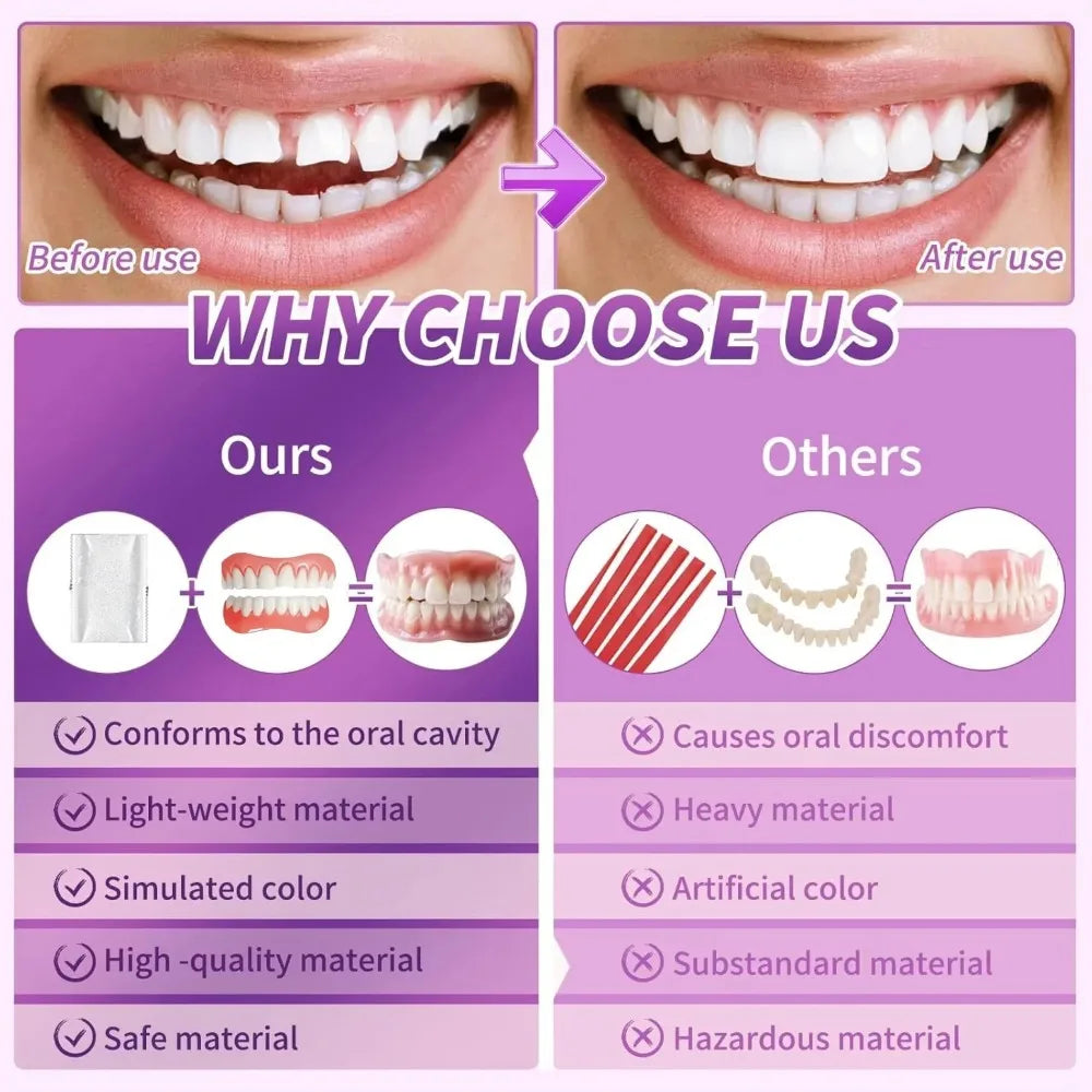 Comfort Fit Silicone Dentures for Instant Smile - 11