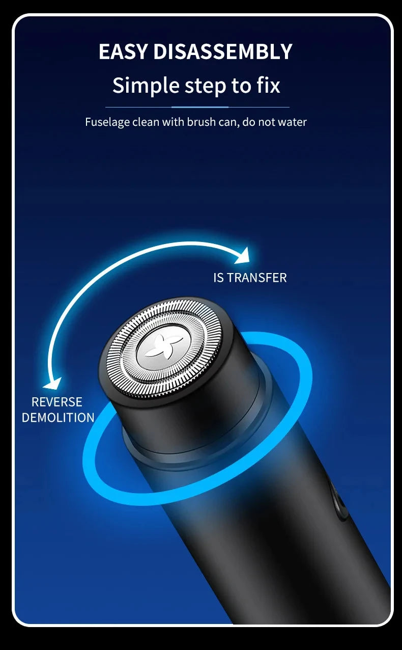 Portable Mini Electric Shaver for Smooth Travel Grooming - 13