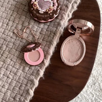 Mini Monochrome Powder Blush Keychain
