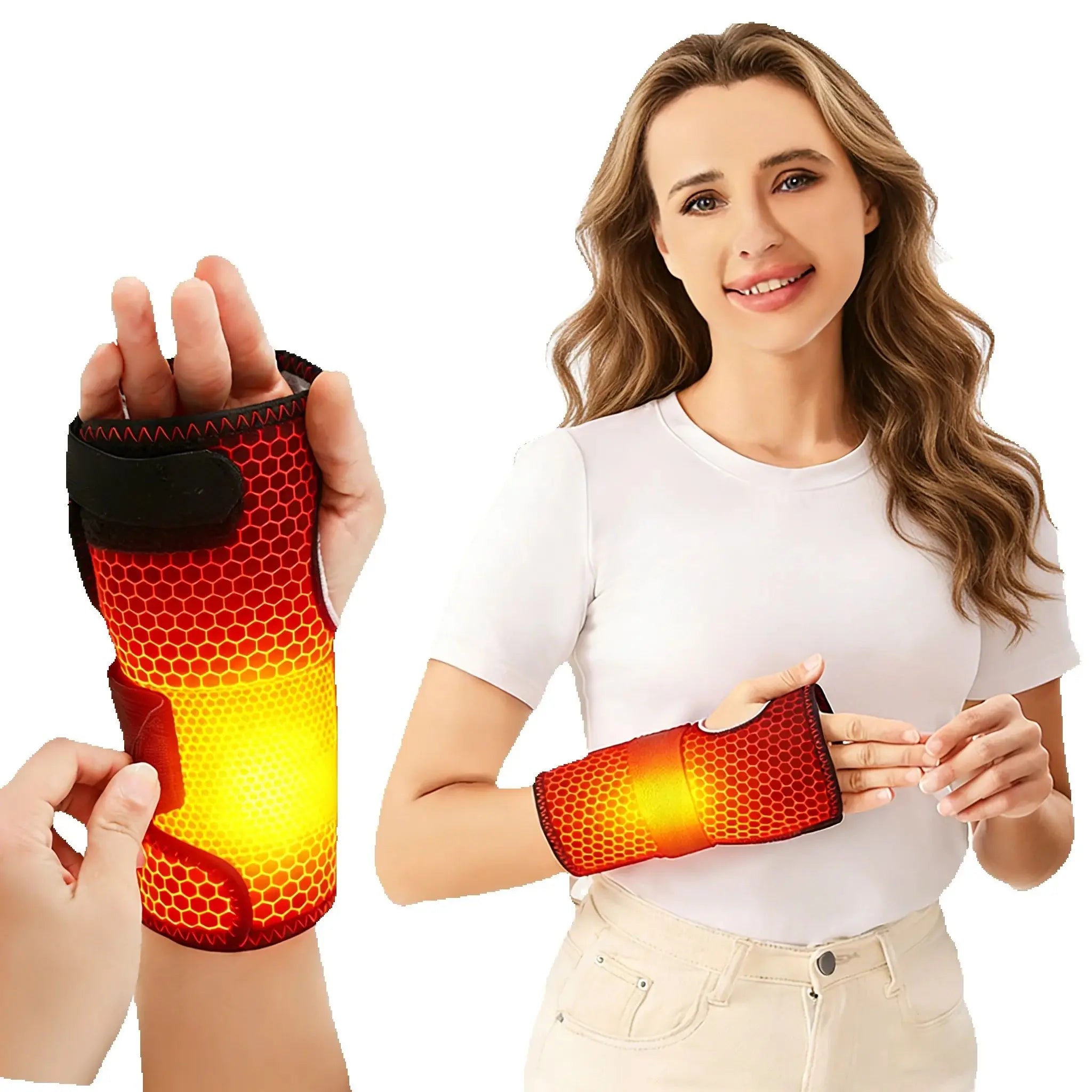 Heated Electric Wrist and Palm Massager for Joint Pain Relief - 1