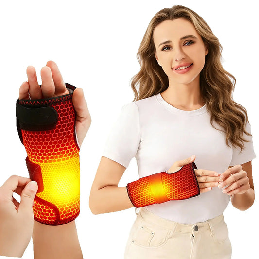 Heated Electric Wrist and Palm Massager for Joint Pain Relief