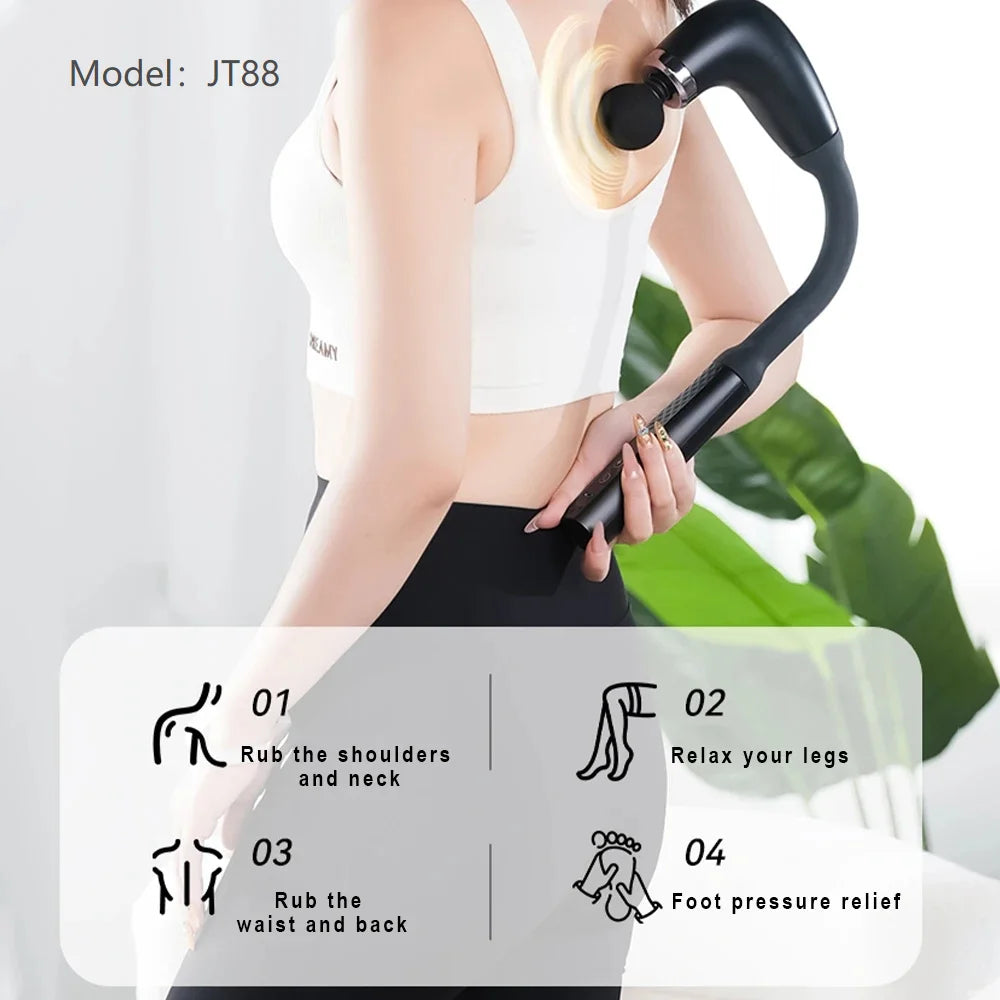 Extended Handle Back & Neck Massage Gun - 8