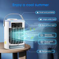 Portable Desktop Air Cooler and Humidifier Fan