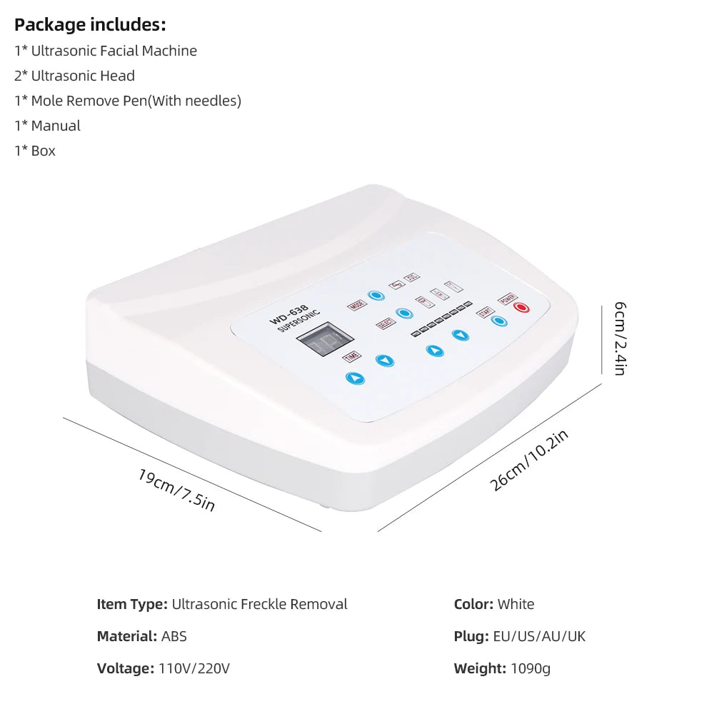 3-in-1 Ultrasonic Facial Lifting and Skin Rejuvenation System - 30