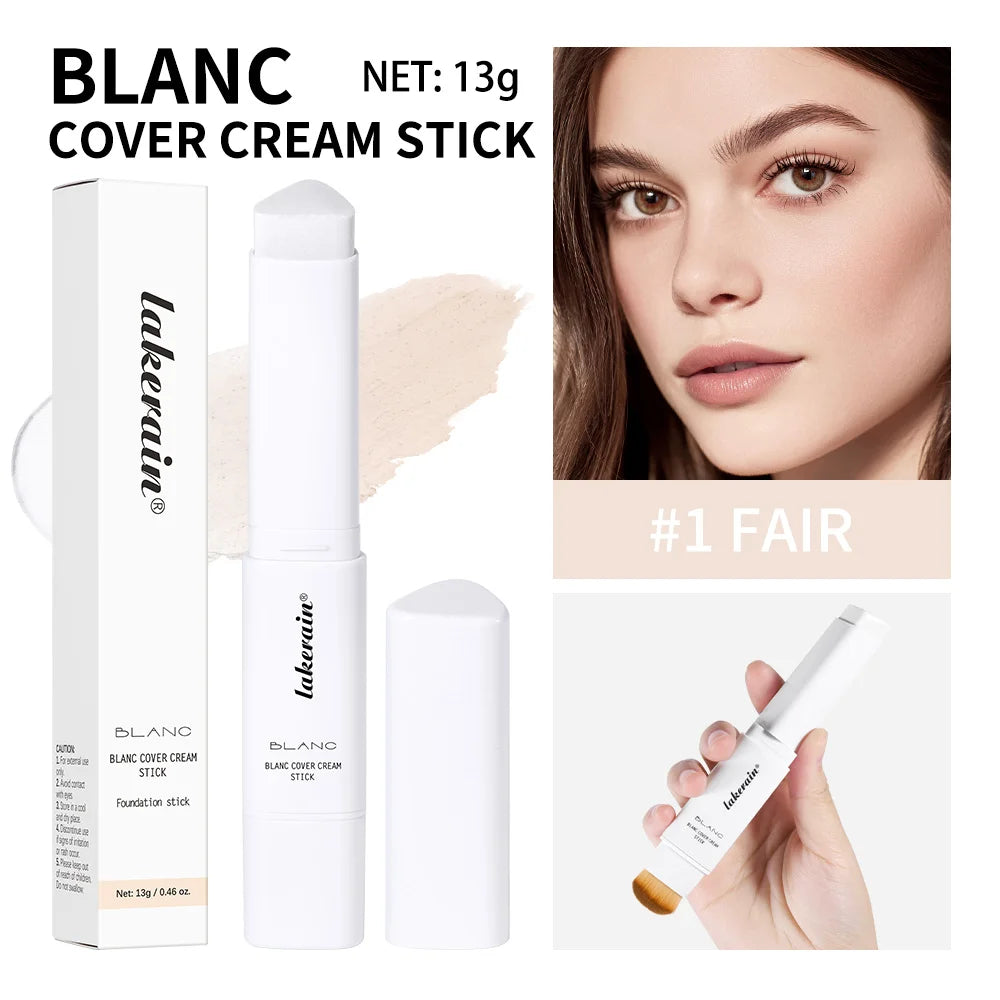 Full Coverage Color-Changing Cream Foundation Stick with Built-in Brush - 28