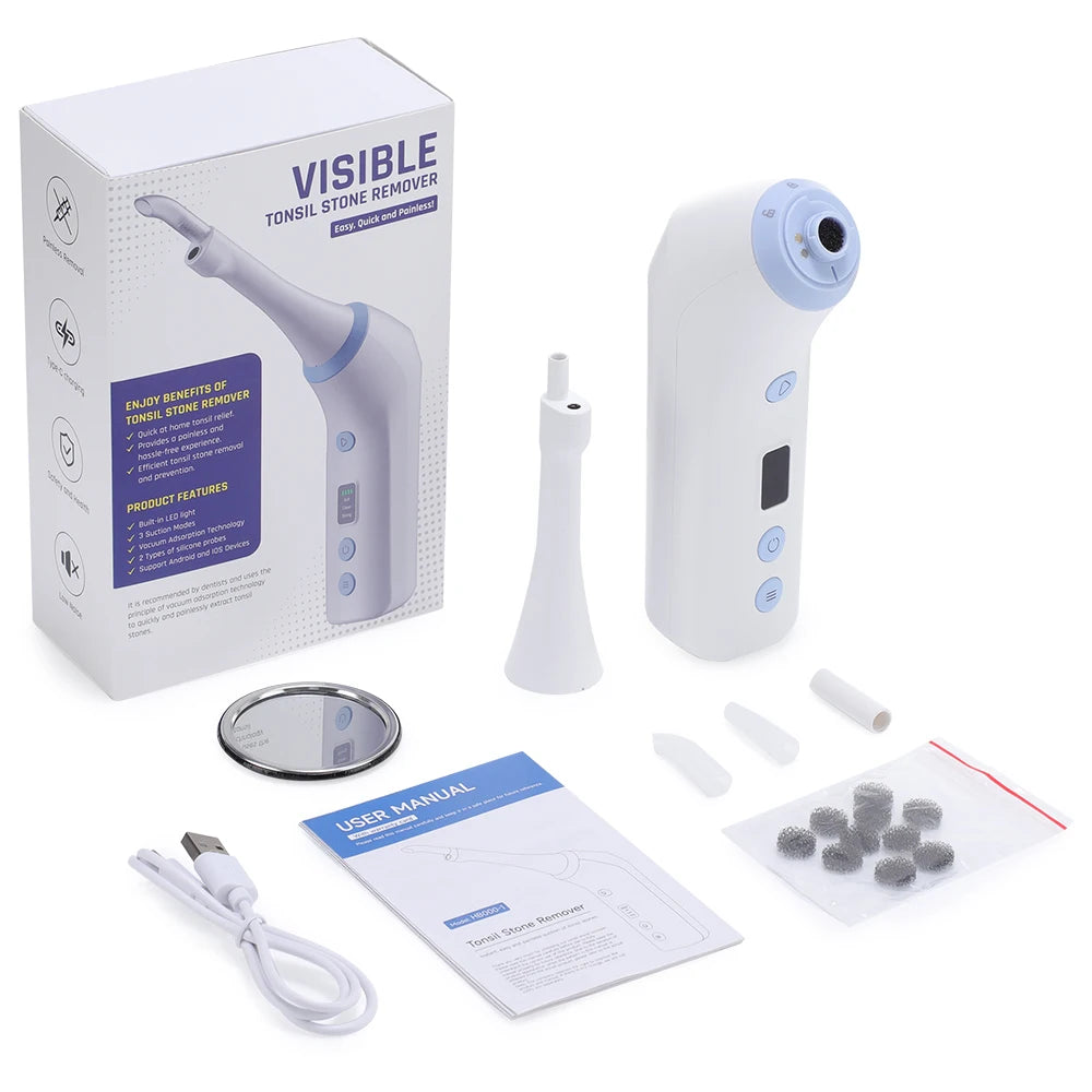 HD Visible Tonsil Stone Removal Vacuum Kit - 1