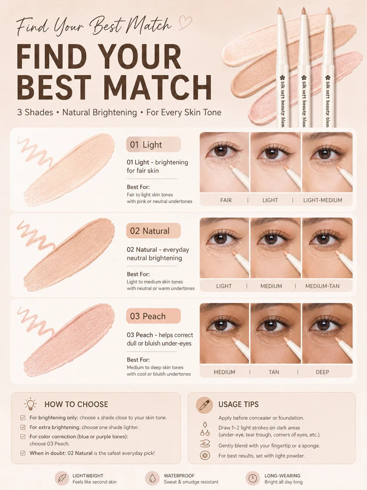 Waterproof Aegyo Sal Under Eye Brightener Pencil - 11