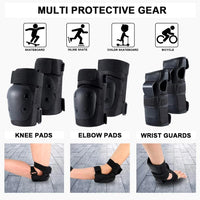 6-Piece Protective Knee, Elbow, and Wrist Pad Set