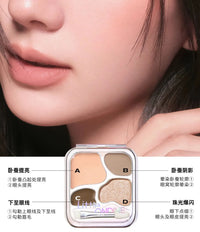 4-Color Long-Lasting Waterproof Eyeshadow Palette