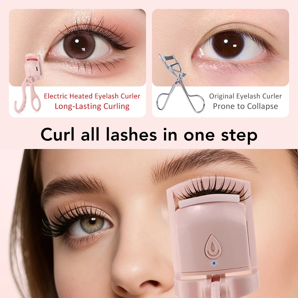 Electric Heated Eyelash Curler for Long-Lasting Natural Lashes - 4
