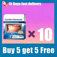Comfort Fit Realistic Silicone Cosmetic Dentures