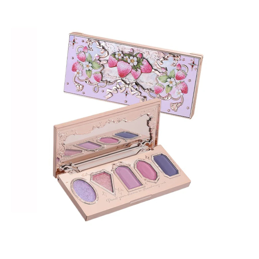 Five-Color Strawberry Eyeshadow Palette - 1