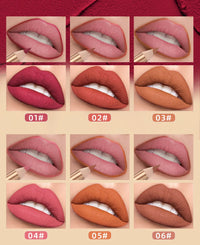 12-Color Waterproof Matte Lip Liner Pencil Set
