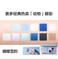 12-Color Waterproof Shimmer and Matte Eyeshadow Palette