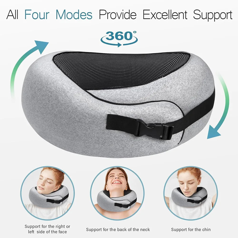 Ergonomic Memory Foam Travel Neck Pillow - 2