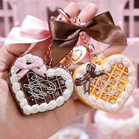 Portable Honey Face Powder Compact with Pendant