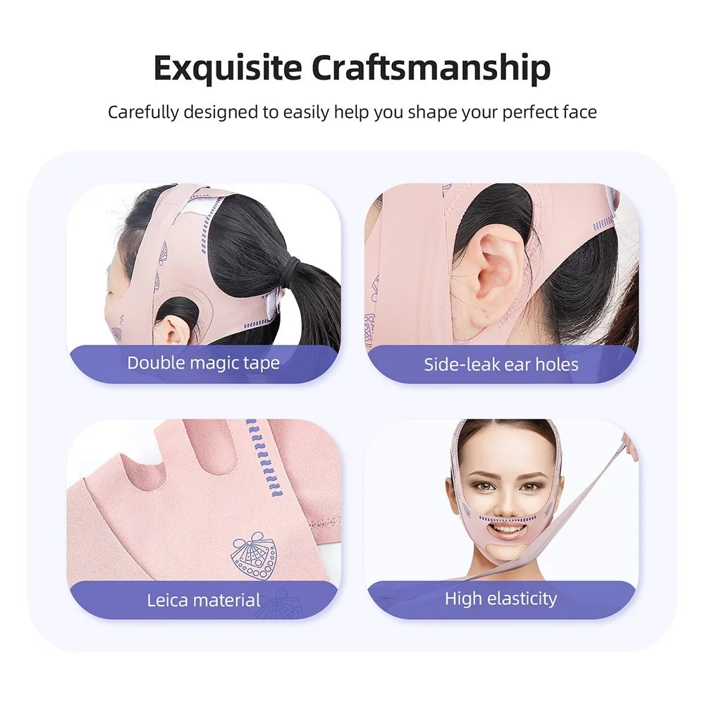 Reusable V-Line Face Slimming and Chin Lifting Strap - 32