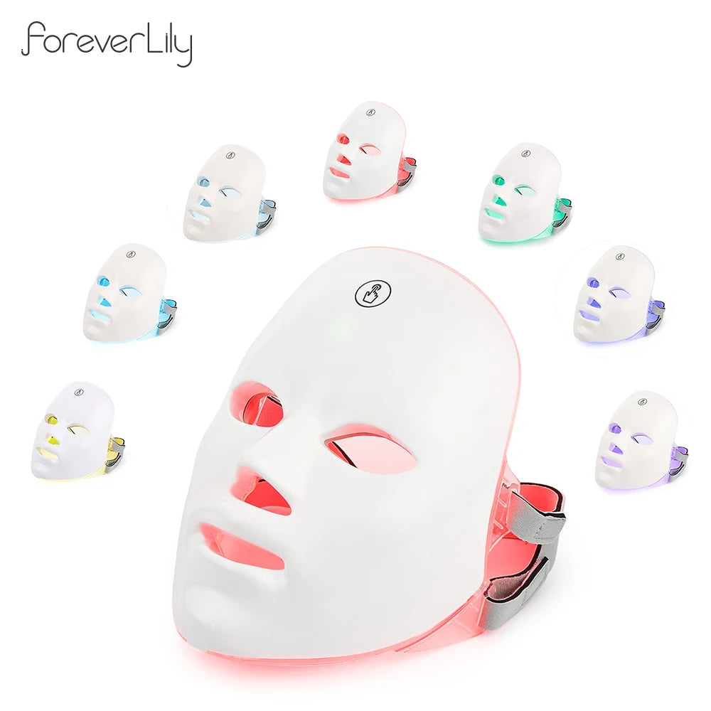 7-Color LED Photon Light Therapy Facial Mask - 1