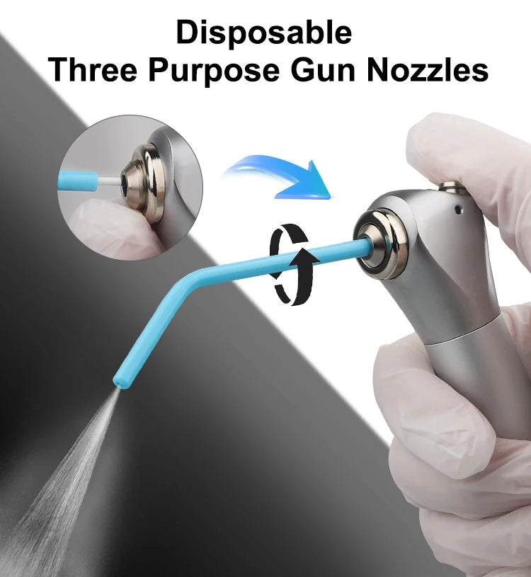 Disposable Dental Triple Air Water Syringe Tips - 10