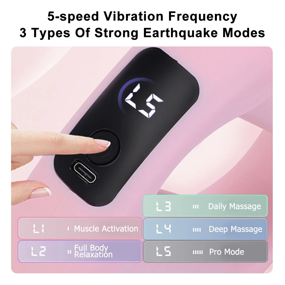 Electric Vibration Fascia Massage Ring for Full Body Muscle Relief - 6